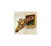 Giraffe Head 3d Wall Decor, Realistic Animal Latex Statue Wall Art, Bedroom Space Embellishment Embrace The Natural Home Decoration Home Decor