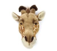 Giraffe Head Wall Mount Wild Yellow one size