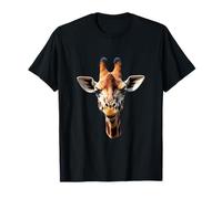 Giraffe Head Wild Animal Africa Art T-Shirt