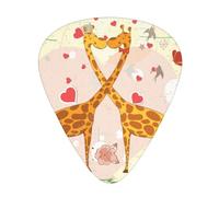 Giraffe Heart Flower Butterfly Premium Acoustic Guitar Picks,Electric Guitar Picks For Unparalleled Musical Experience