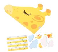 Giraffe Height Wall Sticker Self-Adhesive Eva Yellow