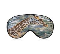 Giraffe High Neck Spot Eye Mask Sleep Mask for Side Sleeper Women Men Pressure-Free & Light Block-Out Blindfold Soft Comfortable Eye Covers Breathable Blindfold Adjustable