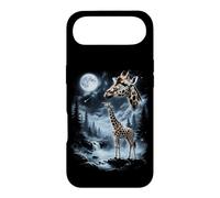 Giraffe Howling at Moon 90's Retro Safari Animal Case for iPhone Air