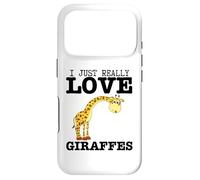 Giraffe I Just Really Love Giraffes Case for iPhone 17 Pro