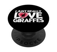 Giraffe I Just Really Love Giraffes PopSockets Adhesive PopGrip