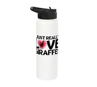Giraffe I Just Really Love Giraffes Stainless Steel Insulated Water Bottle