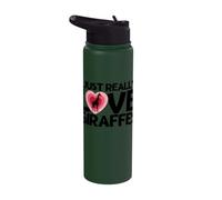 Giraffe I Just Really Love Giraffes Stainless Steel Insulated Water Bottle