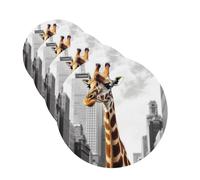 giraffe in new york Car Air Freshener Cards for Women Men 4 Pack Cute Car Accessories Long Lasting Scent Car Diffuser Hanging Auto Aromatherapy Tablets Car Fresheners Gifts