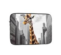 Giraffe in New York Laptop Case 12 inch, Shockproof Protective Computer Sleeve Cover Water Resistant Laptop Bag Carrying Tablet Cover Briefcase Handbags Gifts for Men Women