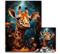 Giraffe in Paradise Garden Jigsaw Puzzles for Adults 1000 Piece Puzzles for Adults Erfect for Home Decor Birthdays Holidays And Gifts 1000 PCS(75x50cm)