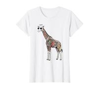 Giraffe Japanese Tattoos Value Graphic T-Shirt, Women, White, XL