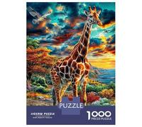 Giraffe Jigsaw Puzzles, 1000 Pieces Impossible Puzzle Challenge Toy for Adults& Kids Age 12 Years Up 70x50cm/1000pcs