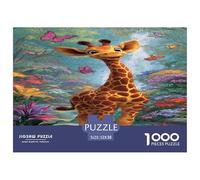 Giraffe Jigsaw Puzzles for Adults Gifts 1000 Piece Challenging Games Home Decoration Animal Jigsaw Puzzle for Adults And Kids Age 12 And Up 52x38cm/1000pcs