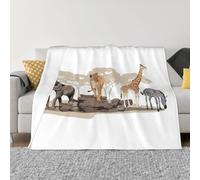 Giraffe Lion Elephant Zebra Ultra-Soft Micro Fleece Blanket Flannel Blanket Cozy Warm Couch Bed Living Room Bedroom Decor