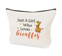 Giraffe Lovers Cosmetic Makeup Giraffe Gifts for Women Girl Travel Toiletry Pouch Birthday Christmas Animal Lover Giraffe Themed Gifts for Teens Bestie Friend Daughter Wife Sister Girlfriend