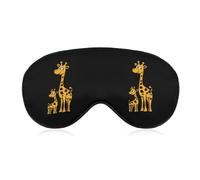Giraffe Mama and Little Cute Sleep Masks Breathable Eye Mask with Adjustable Strap Light Blocking Comfortable Travel