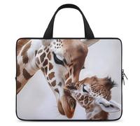 Giraffe Mama Love Little Laptop Sleeve Bag with Handle 13inch | Notebook Carrying Case Briefcase Protective Cover for Business Travel