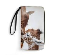 Giraffe Mama Love Little Long Pouch Slim Clutch Wallet Purse