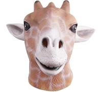 Giraffe Mask, Halloween Giraffe Full Mask, Novel And Luxurious Dress -up Dance Character Play The Role Of Adult Latex Animal Head Mask (brown) (1 Piec