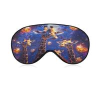 Giraffe Moon Sleep Masks for Women Men Cute Eye Mask Soft Patch Blackout Eye Cover Travel Blindfold