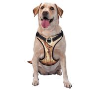 Giraffe Mother and Child Medium Printed pet Traction Vest - Ideal for Dog Walking, Hiking, Daily Travel