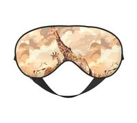 Giraffe Mother and Child Soft Eye Mask. Unisex, Comfortable and Breathable, Suitable for Daily Rest. Helps You Quickly Enter Deep Sleep.