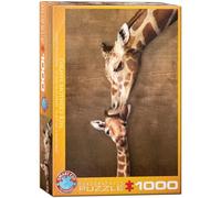Eurographics Puzzle - The Mother Giraffe and Its Girafon - 1000-Piece