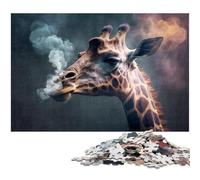 Giraffe Nebula 1000 Piece Jigsaw Puzzle cardboard Puzzles Brain Challenge, for Teenagers & Home Decor 26X38CM/10.23x14.96inch