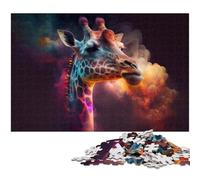 Giraffe Nebula Adult Jigsaw Puzzles 1000 Pieces Challenging Puzzles Family Fun Activity, Brain Challenge, for Teenager 26X38CM/10.23x14.96inch