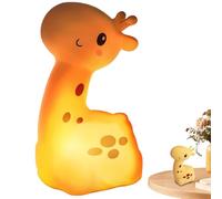 Giraffe Night Light 4x8x3.5in LED Pat Lamp USB Rechargeable Cute Kids Night Light with 3 Lighting Modes Silicone Nursery Lamp for Bedroom, Crib