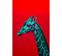 Giraffe Notes: Red Lined Notebook for Creative Minds: Fun Animal Journal for Kids, Teens, and Adults | 120 Pages | 6x9 Inches