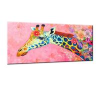 Giraffe Paint by Numbers for Adults, Paint by Numbers Kits On Canvas, DIY Digital Painting for Adults Beginners with Acrylic and Brushes, Flower Oil Painting Craft for Home Wall Decor 8x16 Inch w0-805