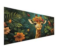 Giraffe Paint by Numbers Parrot Adult Paint by Numbers Canvas Kits, Paint-by-Numbers 60X168cm, DIY Color Oil Painting Acrylic Paints, Without Frame, Hobbies for Adults, Christmas Decorations L6-404