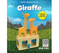 Giraffe Paper Animation Kit - Rob Ives DIY Papercraft Model with Bobbing Movement - Stem Craft Toy - Mechanical Paper Model for Kids & Adults - Interactive Animated Giraffe