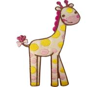 Giraffe Patch Iron Sew On Kid Clothes Childrens Bag Embroidered Badge Art Crafts