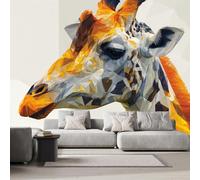 Giraffe Photo Wallpaper Kawaii Animals 500x280 cm Modern Non-Woven Poster 3D Print Large Wall Mural Decoration for Living Room Bedroom Dining Room Wall Art H1303
