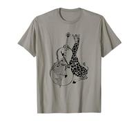 Giraffe Playing Cello Funny Animal Cellist Rock Musician Art T-Shirt