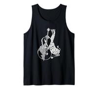 Giraffe Playing Cello Funny Animal Cellist Rock Musician Art Tank Top