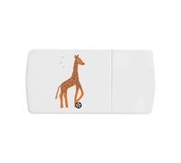 'Giraffe Playing Football ' Pill Box with Tablet Splitter (PI00032103)