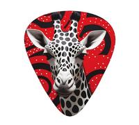 Giraffe Polka Dot Figure guitar pick set, 3 different thicknesses, 12 pieces for a variety of instruments