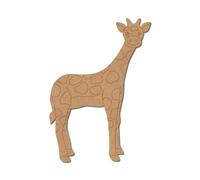 Giraffe Pre Marked Design 2 - Premium MDF & Plywood Embellishments Laser Cut Craft Shapes for Scrapbooking, Card Making, DIY Decor, Weddings & Personalized Projects