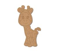 Giraffe Pre Marked Design 4 - Premium MDF & Plywood Embellishments Laser Cut Craft Shapes for Scrapbooking, Card Making, DIY Decor, Weddings & Personalized Projects