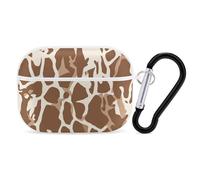 Giraffe Print AirPods Pro 2 Case Cover, Shockproof Hard Shell Protective Case for Women Men, Compatible with Airpod Pro Case 2nd/1st Generation with Keychain-White
