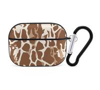 Giraffe Print AirPods Pro 2 Case Cover, Shockproof Hard Shell Protective Case for Women Men, Compatible with Airpod Pro Case 2nd/1st Generation with Keychain-Black
