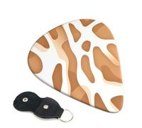 Giraffe Print Guitar Plectrums, 6 Guitar Plectrums, Double Sided Printing, For Acoustic Guitar, Bass, Ukulele, Electric Guitar (0.46 Mm 0.71 Mm 0.96 Mm)