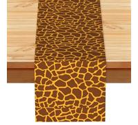 Giraffe Print Multi Purpose Table Runner for Home Decor, Printed Table Cloth for Kitchen Table, Countertops & Dining Area