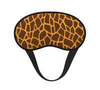 Giraffe Print Premium Eye Mask â€“ Soft Satin Sleep Mask with Full-Print Front Design, 100% Polyester Shade Eye Cover for Travel, Meditation, Yoga & Night Rest