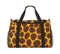 Giraffe Print Print Foldable Carry On Tote Large Capacity Hand Carry Bag for Airplane Weekend Getaways