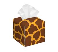 Giraffe Print Print Square Tissue Box Cover,Leather Tissue Boxes Organizer Holder Decor for Bathroom