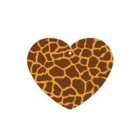 Giraffe Print Printing 10 Pcs Car Air Freshener Fragrant Sheets,Car Hanging Accessories With Strings For Decor